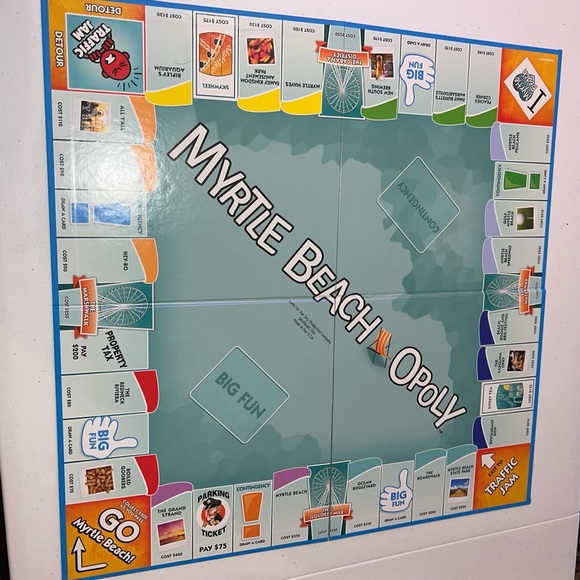 Myrtle Beach Opoly Fun Board Game Monopoly Style Board Game - Picture 2 of 7